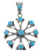 Silver And Turquoise Jewelry Pendant AX51578